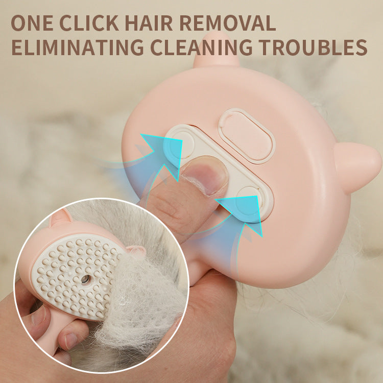 Hair Cleaning Brush With Mist Multifunctional Cat Grooming Brush Rechargeable Self Cleaning Slicker Brush For Pets Dogs & Catsb Pet Products - Horizon Good